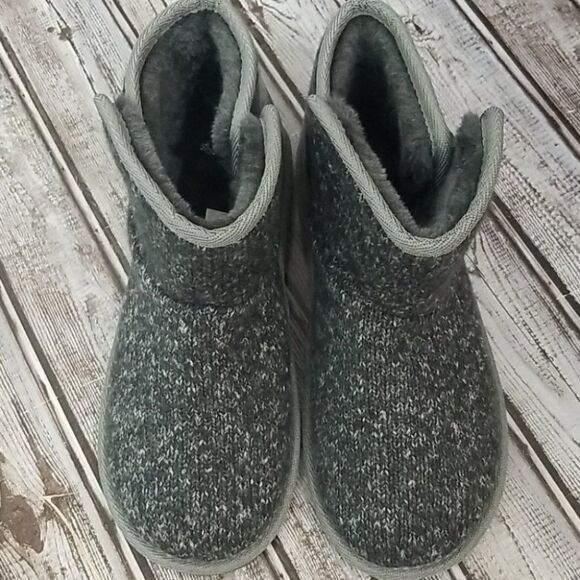 Falls Creek Knit Pull On Winter Boots Womens Size 8 - Picture 6 of 7